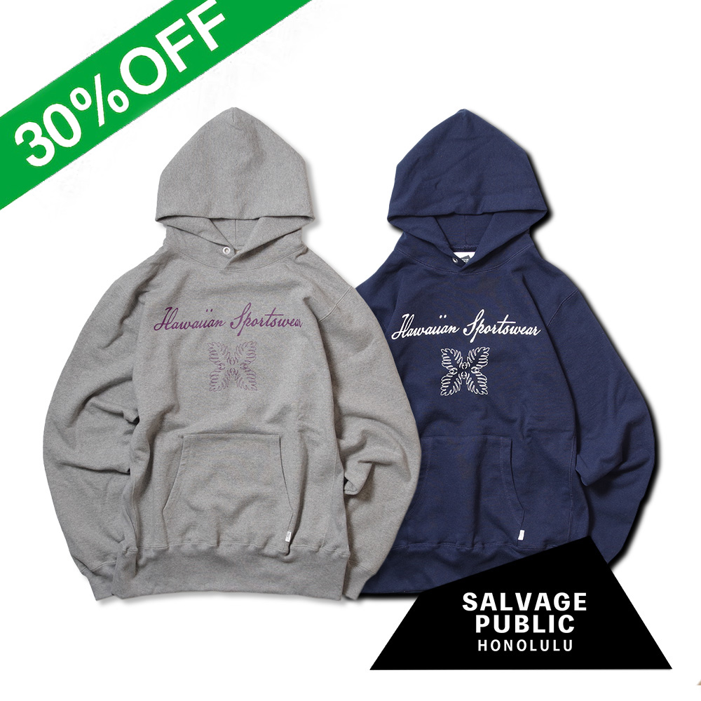【SALVAGE PUBLIC サルヴェージ・パブリック】Pullover Hoodie(Hawaiian sportswear) プルオーバーフーディ ハワイアンスポーツウェア