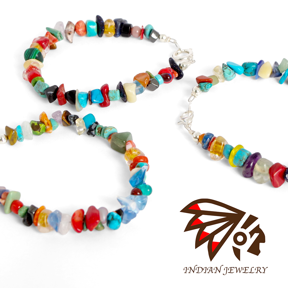 【INDIAN JEWELRY インディアンジュエリー】Navajo multi colored beads bracelet Naomi Garcia ナバホ マルチカラービーズブレスレット ナオミ・ガルシア作