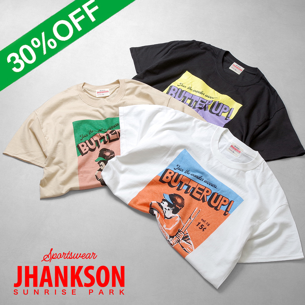 【JHANKSON ジャンクソン】S/S Tee BUTTER UP バッターアップ