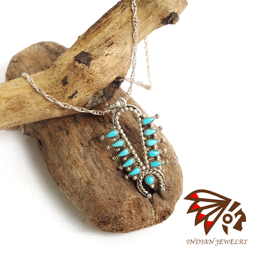 【INDIAN JEWELRY インディアンジュエリー】ZUNI NAJA style pendant Unknown ズニ ナジャスタイルペンダント 作者不明