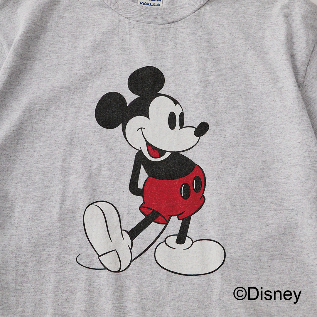 【WALLA WALLA SPORT】 PRINTED S/S TEE /MICKEY MOUSE