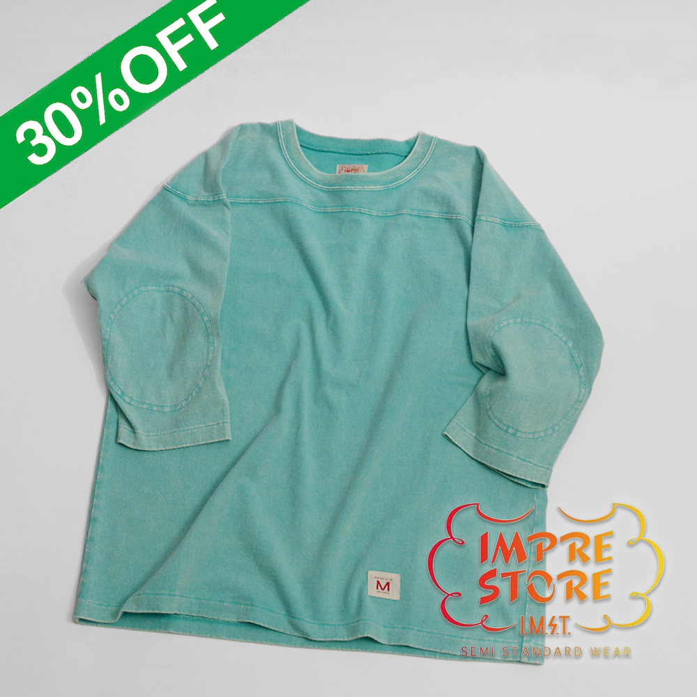 【IMPRESTORE インプレストア】NEW COLOR Sonya t-cloth V.D Football half sleeve 新色 ソーニャ ヴィンテージダイ フットボール5分袖