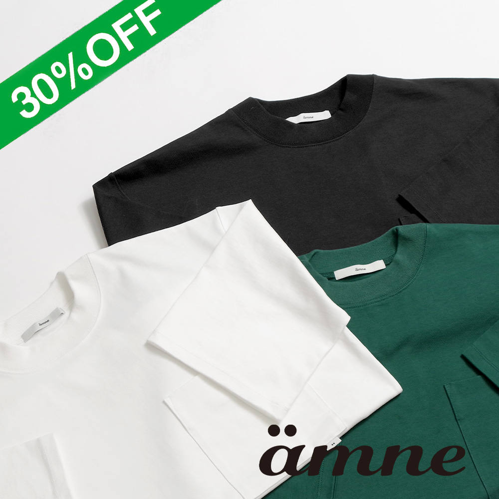【ämne アンヌ】HEAVY PLATING pocket tee ヘヴィープレーティング ポケットティー