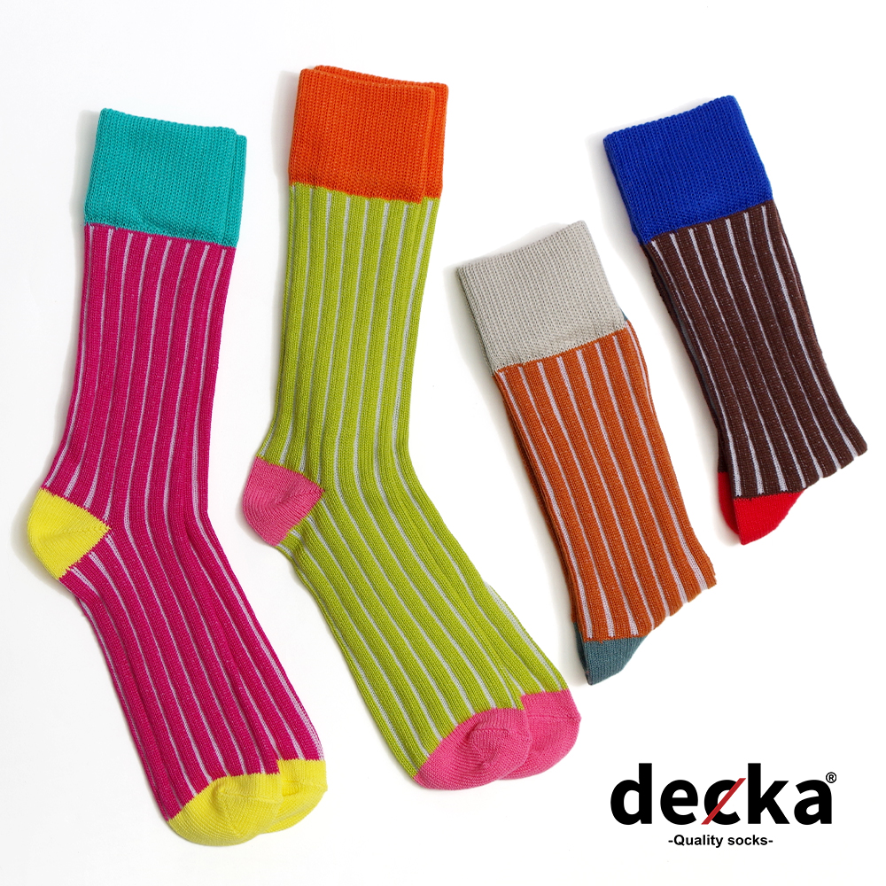 【decka Quolity socks デカクオリティソックス】 Cotton Needle-Out Socks コットンニードル アウトソックス 日本製