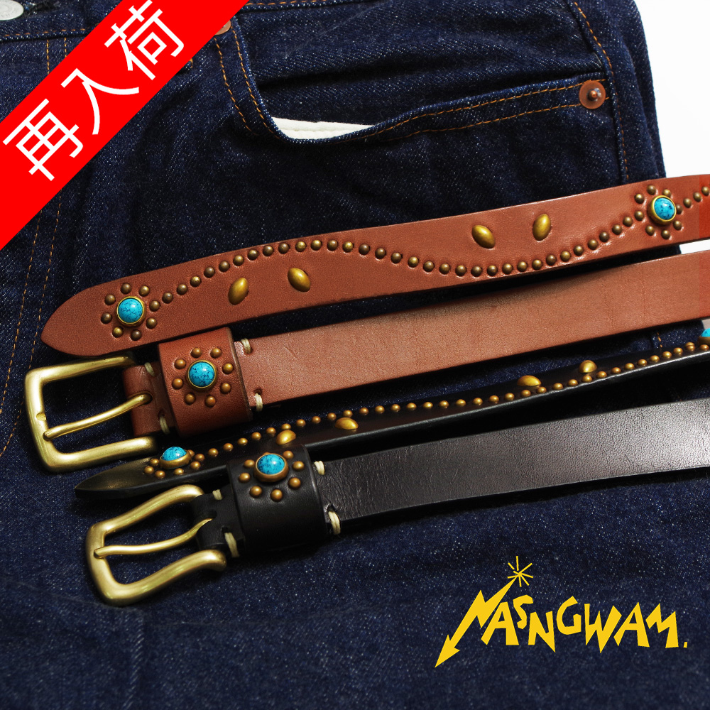 【Nasngwam ナスングワム】STUDS BELT スタッズベルト